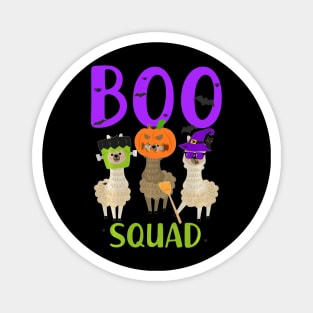 Boo Squad Halloween crew Funny llama scary Trick or treat Magnet